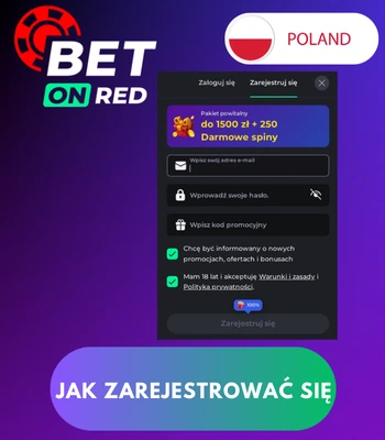 Jak zarejestrować się w Polsce na Bet on Red